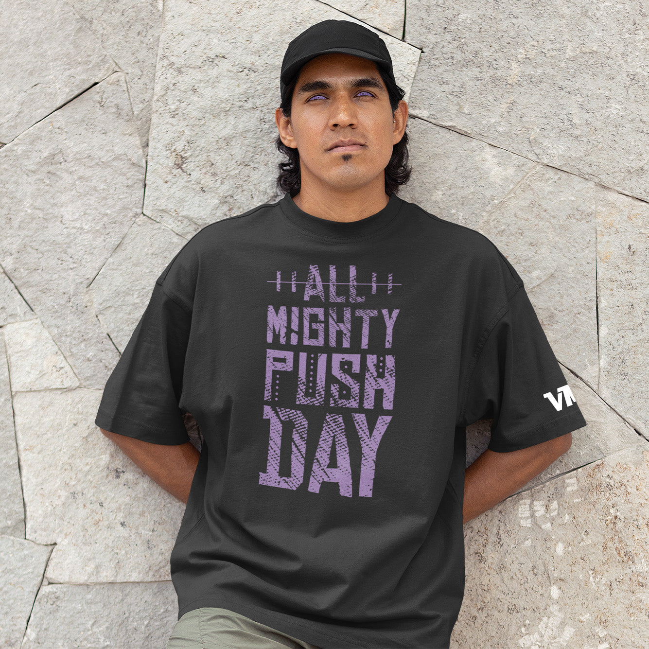 All Mighty Push Day Oversized Faded T-shirt