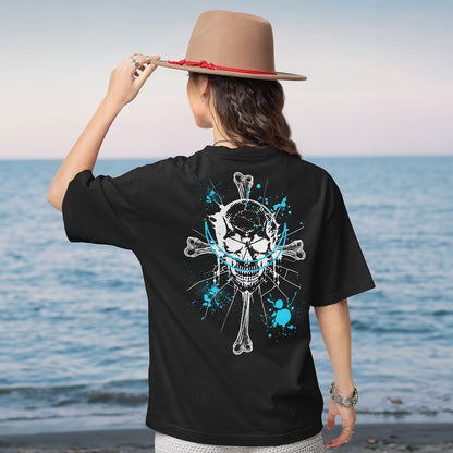 Jolly Beard Dark Oversized Faded T-shirt
