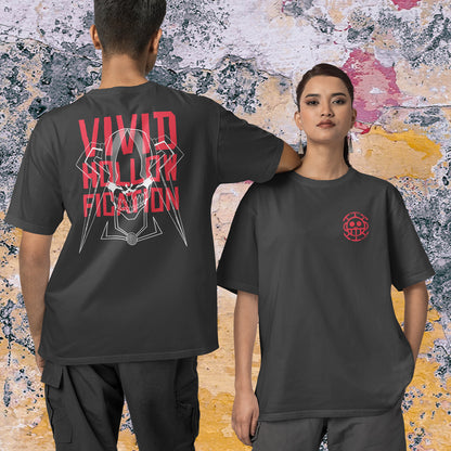 Vivid Hollowfication Oversized Faded T-shirt